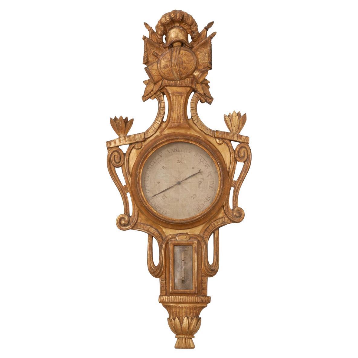 French 18th Century Gilt Barometer