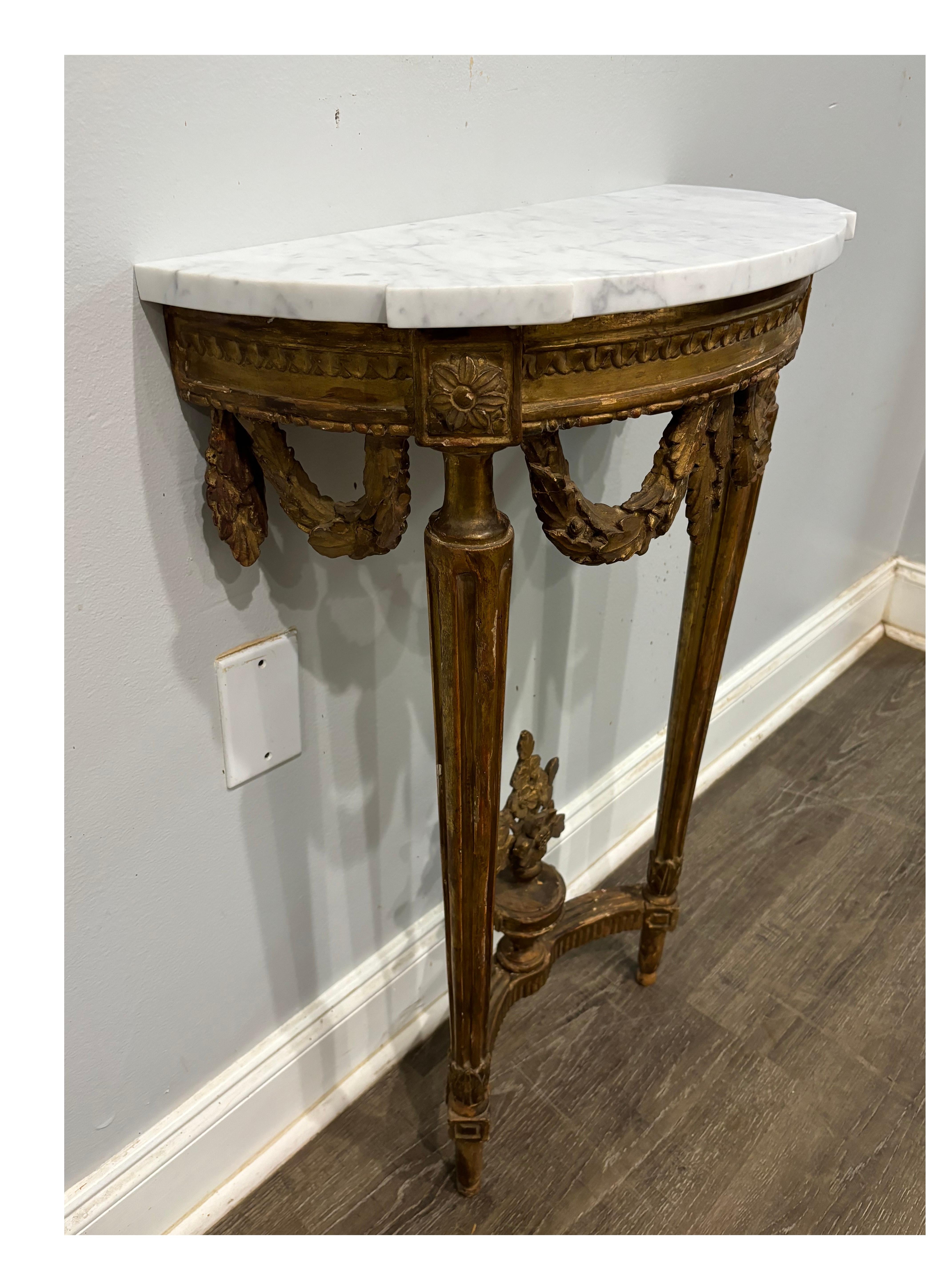 French 18th Century Gilt wood console For Sale 5