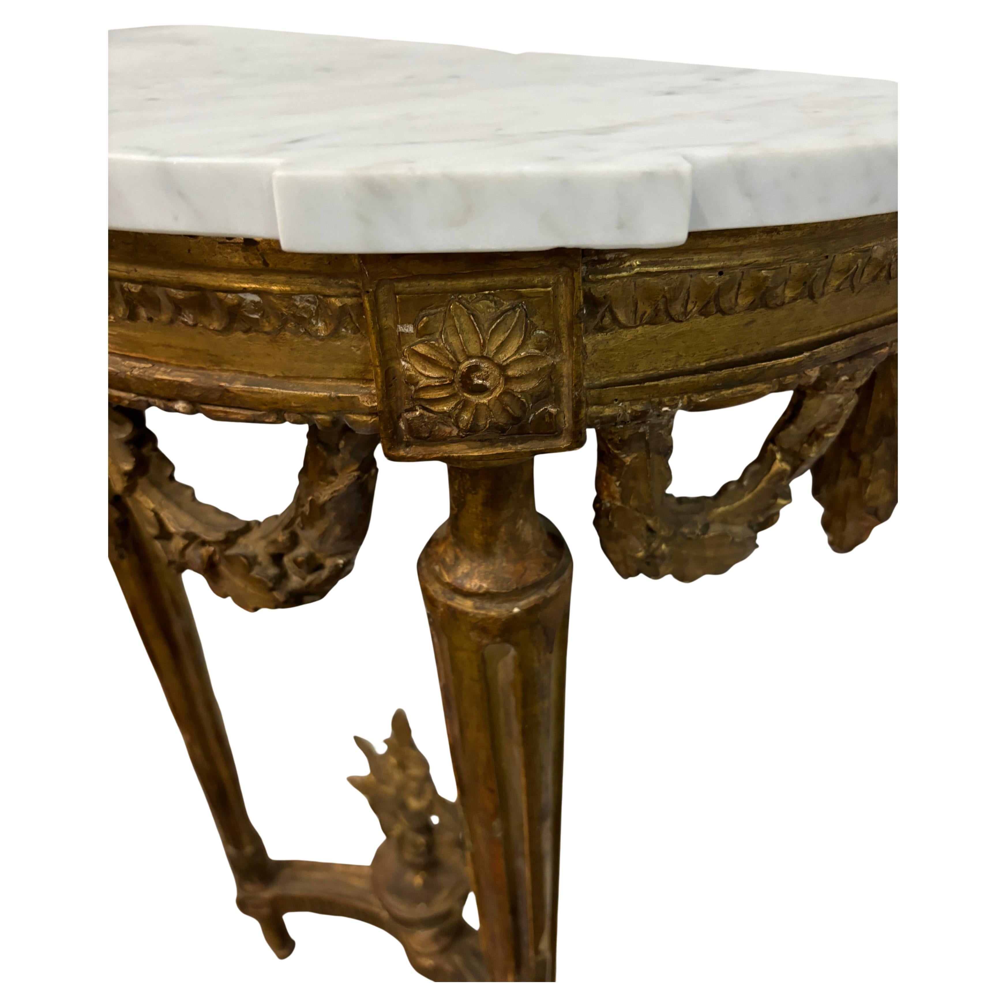 French 18th Century Gilt wood console For Sale 1