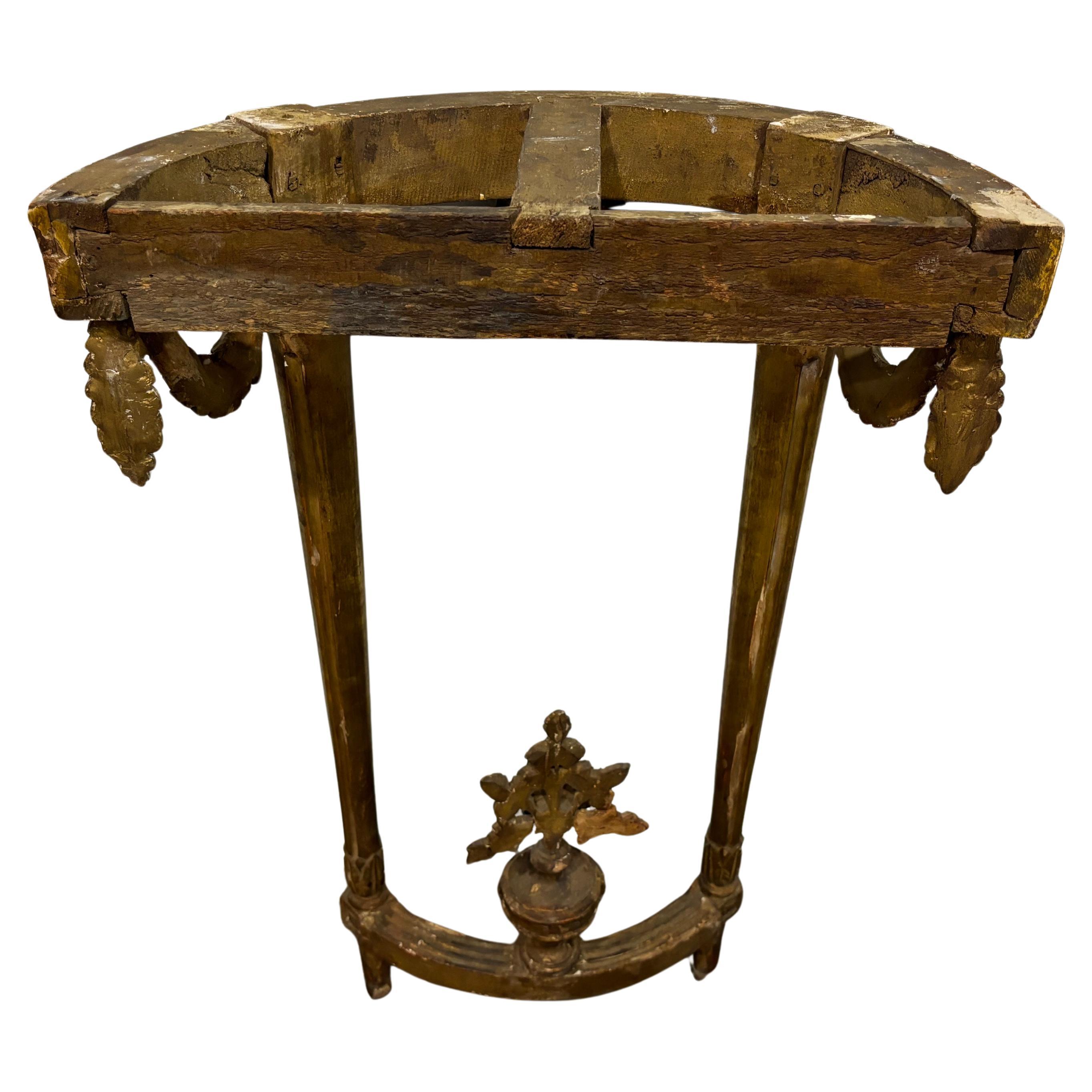 French 18th Century Gilt wood console For Sale 4