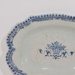 French, 18th Century Glazed Earthenware Rouen Platter