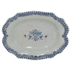 French, 18th Century Glazed Earthenware Rouen Platter