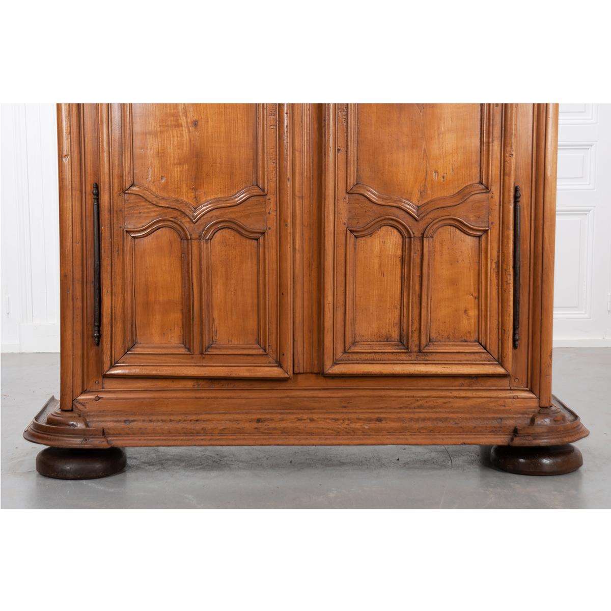 18th Century and Earlier French 18th Century Gothic Armoire For Sale