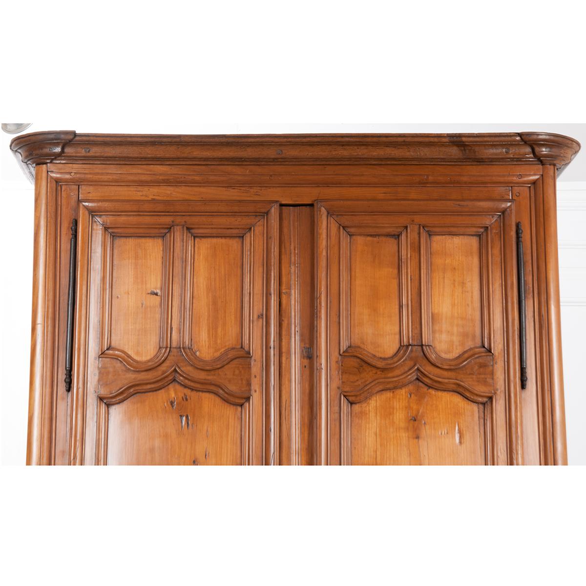 Wood French 18th Century Gothic Armoire For Sale