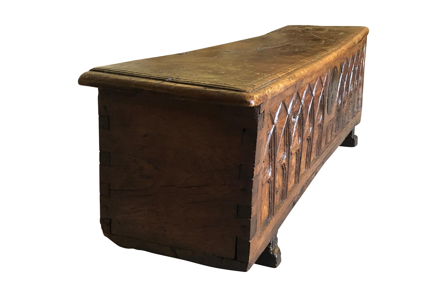 French 18th Century Gothic Style Coffre In Good Condition In Atlanta, GA