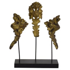 French 18th Century Hand Carved Oak Ornaments