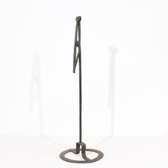 French 18th Century Hand Forged Iron Candleholder