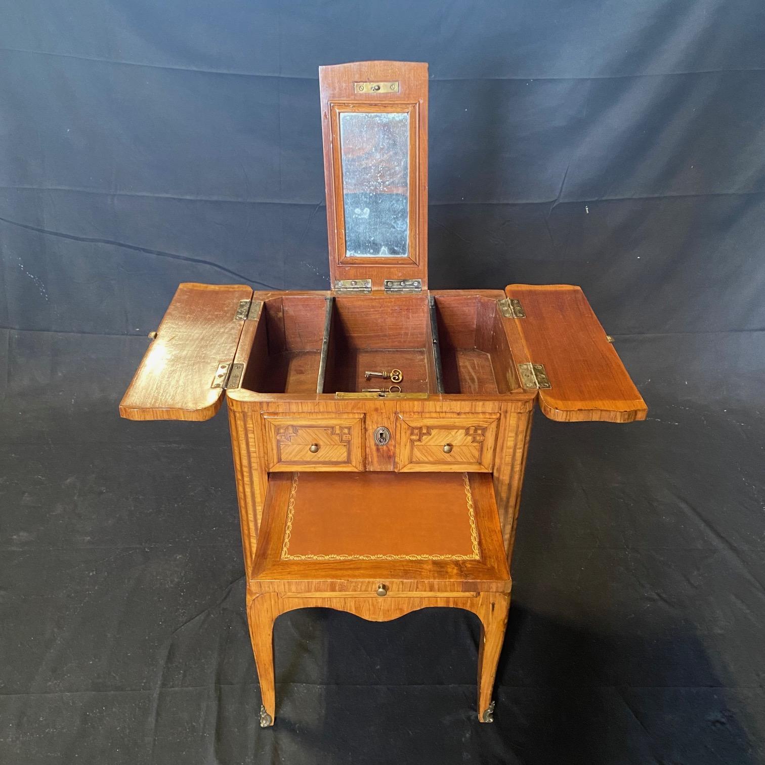 French 18th Century Inlaid Petite Commode or Side Table  For Sale 10