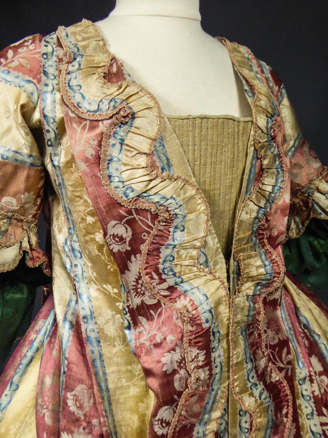 French 18th Century Interior Robe Volante Dress Louis XV Period 2