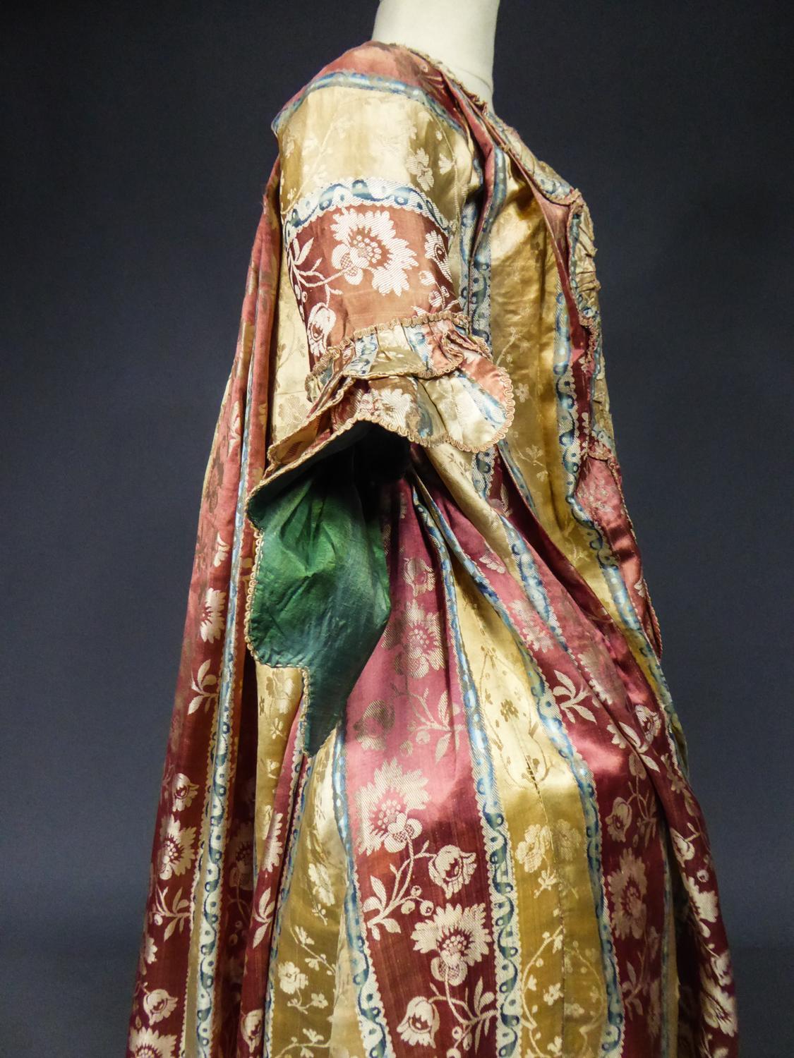 French 18th Century Interior Robe Volante Dress Louis XV Period 5