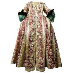 French 18th Century Interior Robe Volante Dress Louis XV Period