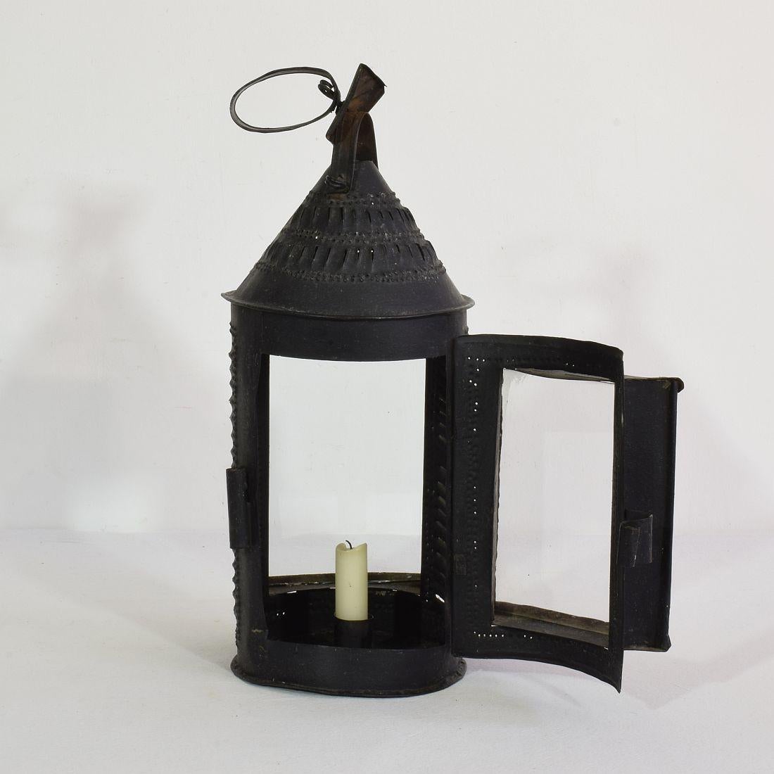 Folk Art French 18th Century Iron Lantern