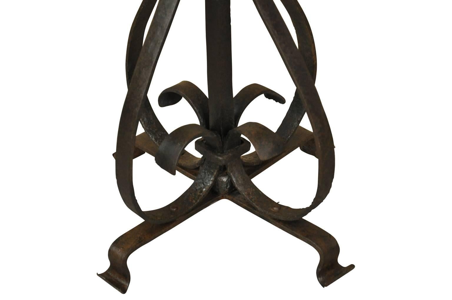 French 18th Century Iron Stand 4