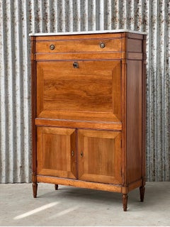 French 18th century J.F. LELEU stamped secretaire à abattant