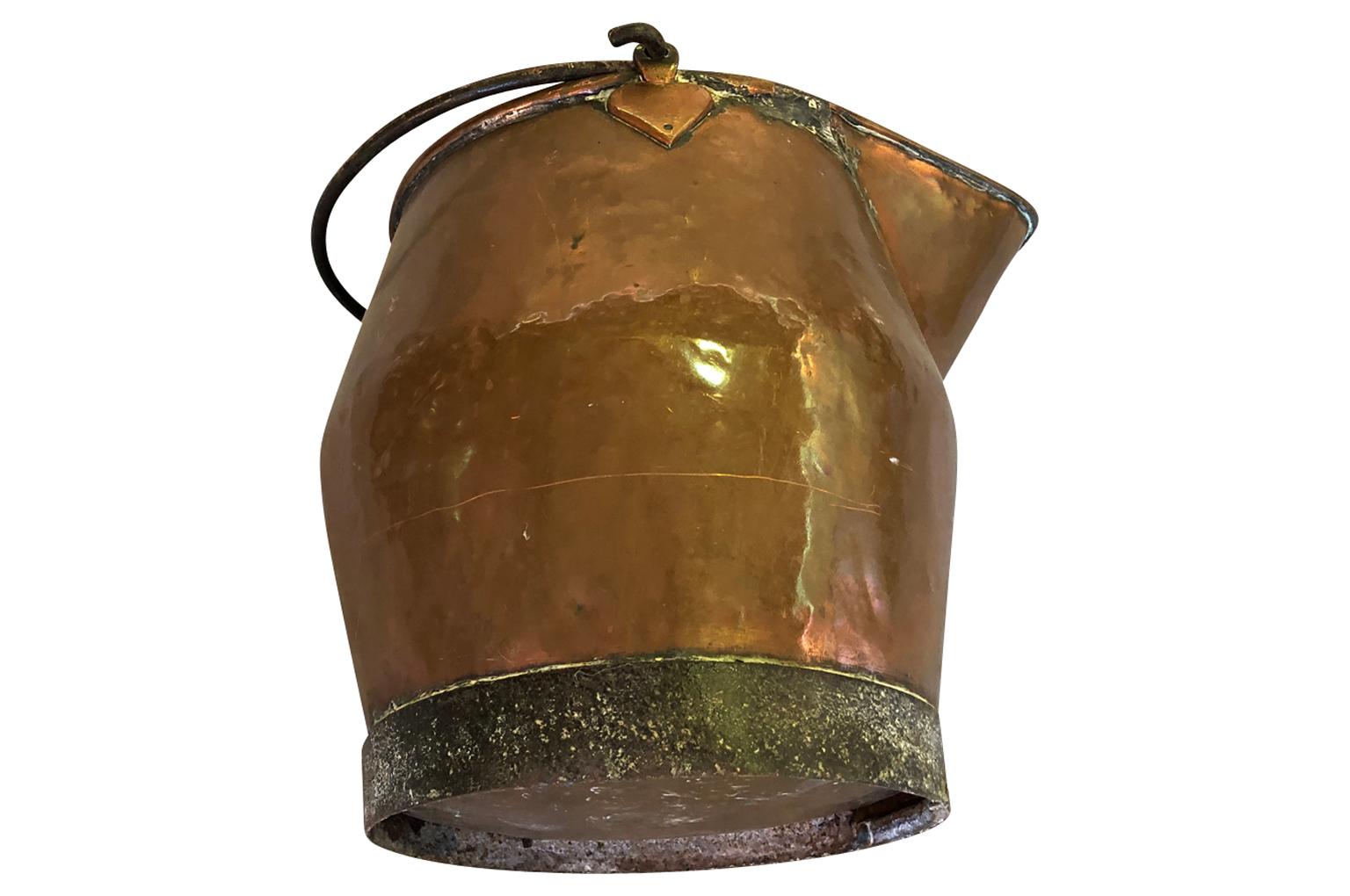 18th Century and Earlier French 18th Century Large Scale Copper Pitcher For Sale
