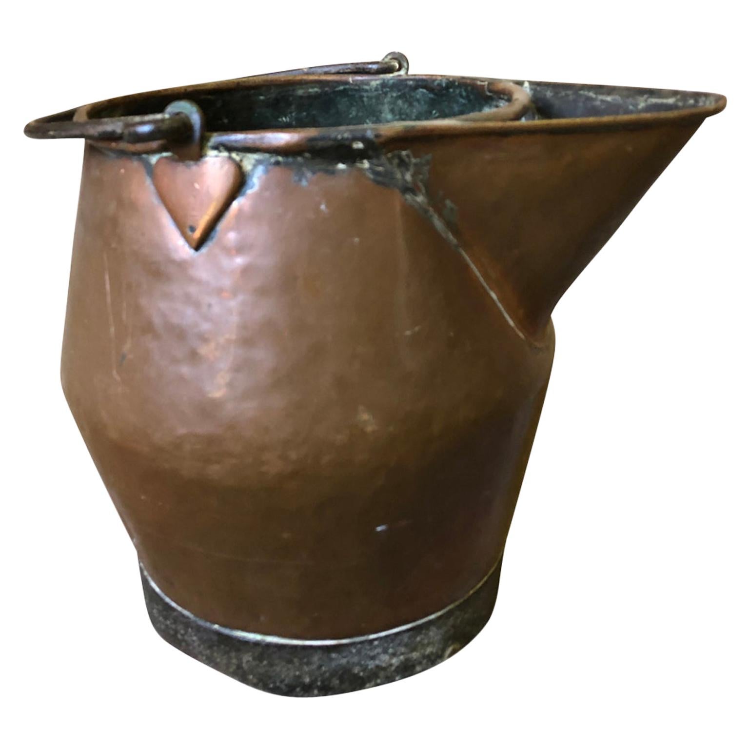 French 18th Century Large Scale Copper Pitcher