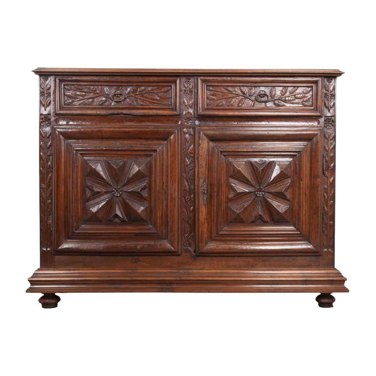 French 18th Century Louis XIII-Style Walnut Buffet