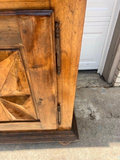 French 18th Century Louis XIII Walnut "Diamond Shape" Cabinet