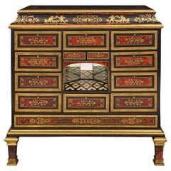 Meuble de rangement de spécimens Boulle d'époque Louis XIV du 18ème siècle