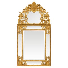 French 18th century Louis XIV Period Giltwood mirror