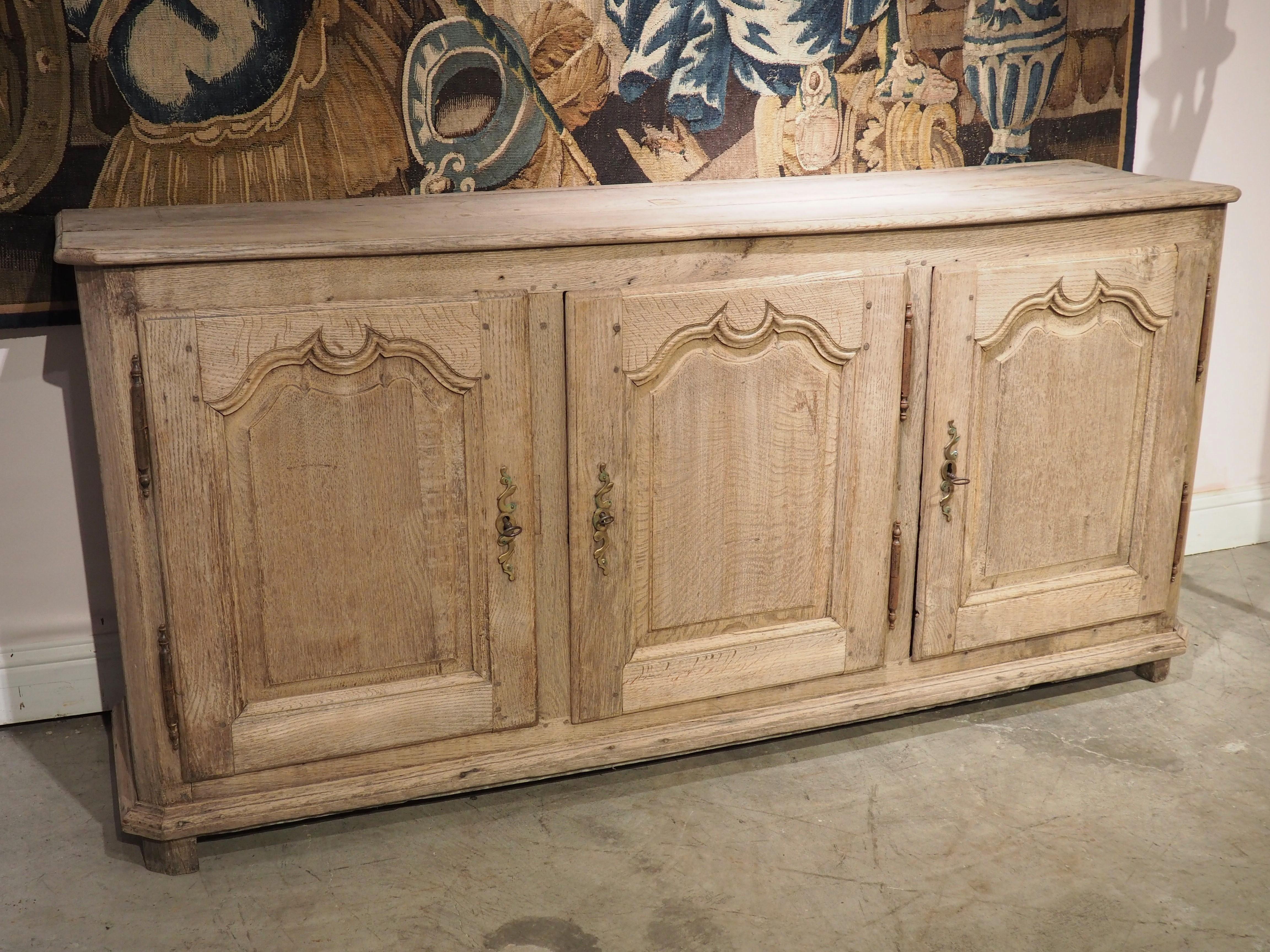 French 18th Century Louis XIV Style Bleached Oak Enfilade 11