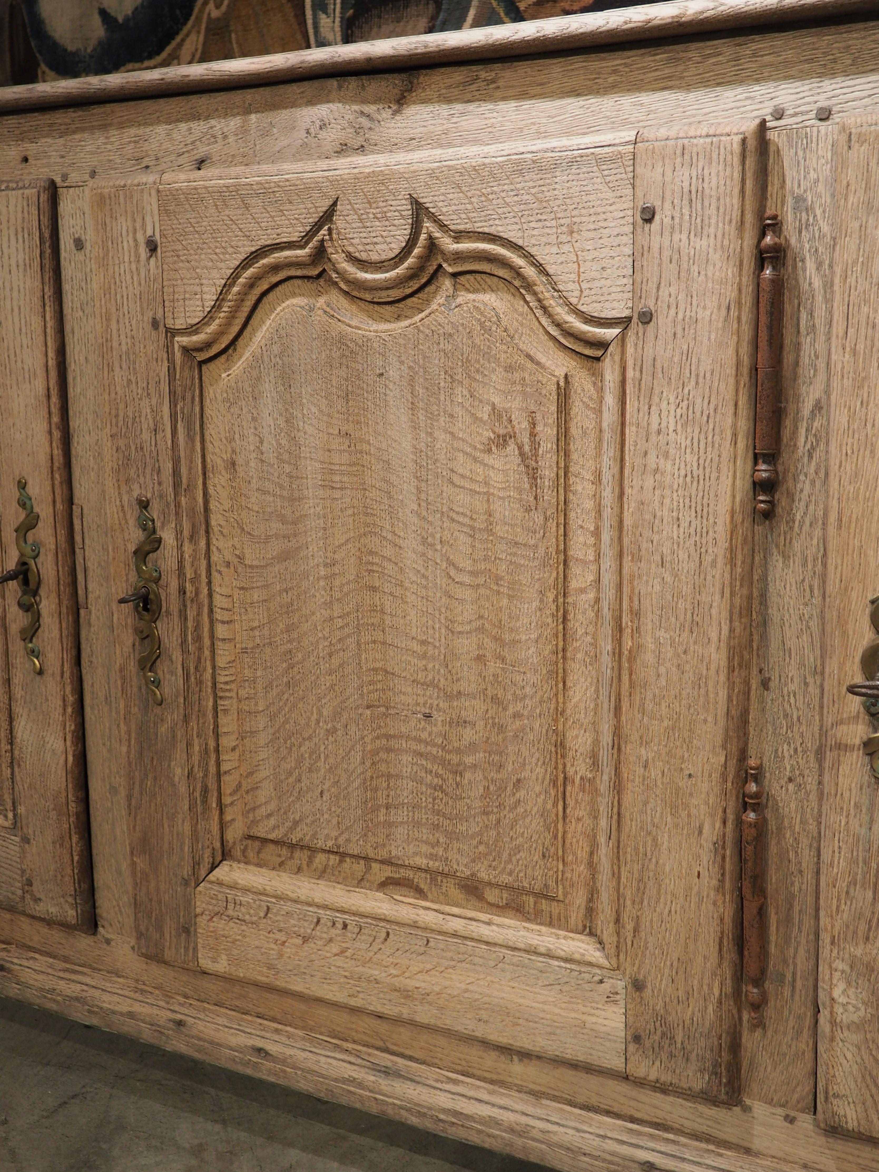French 18th Century Louis XIV Style Bleached Oak Enfilade 3