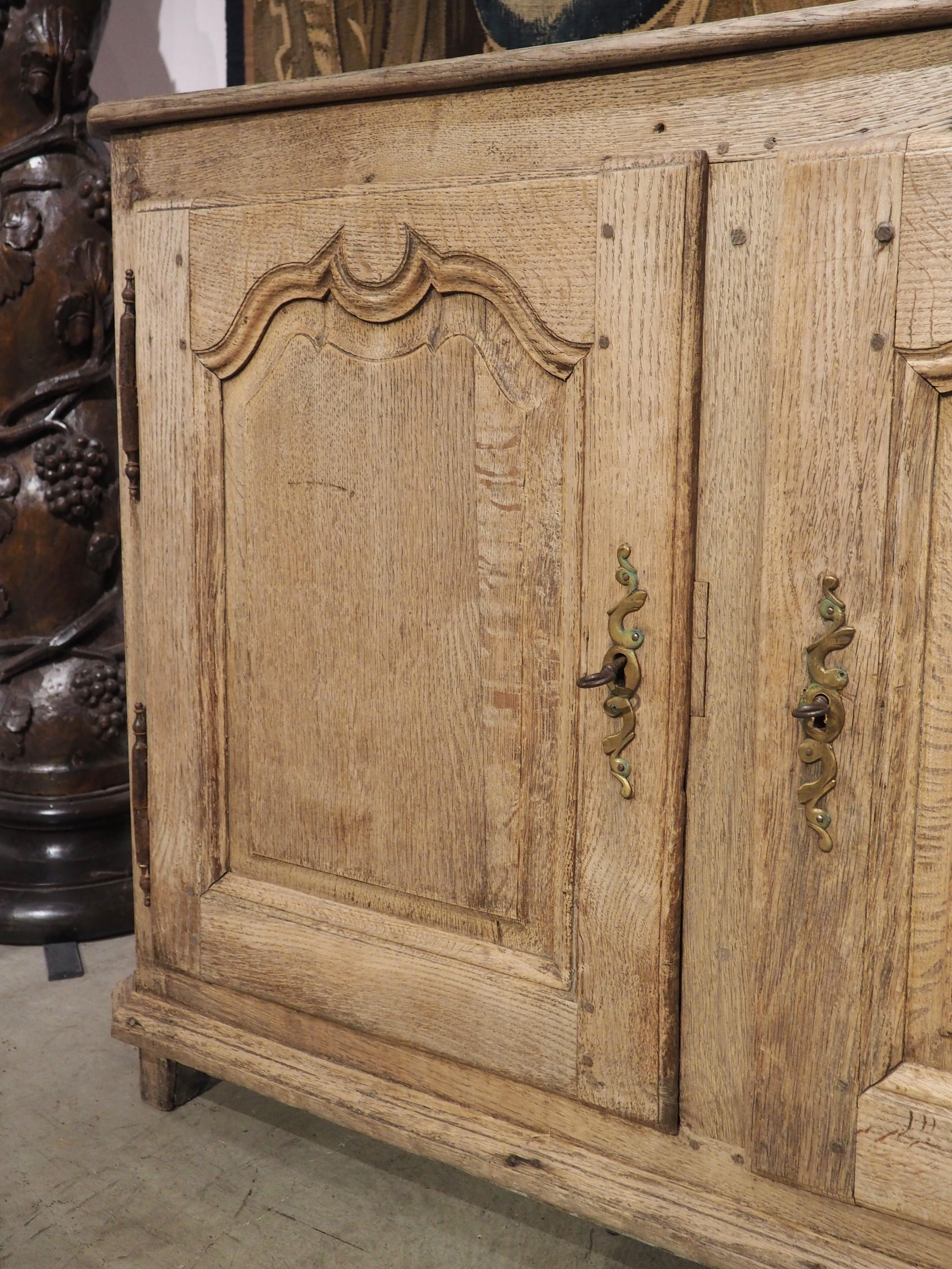 French 18th Century Louis XIV Style Bleached Oak Enfilade 4