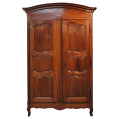 Used French 18th Century Louis XV Armoire in Walnut