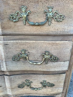 French 18th Century Louis XV Bleached Walnut Chest of Drawers