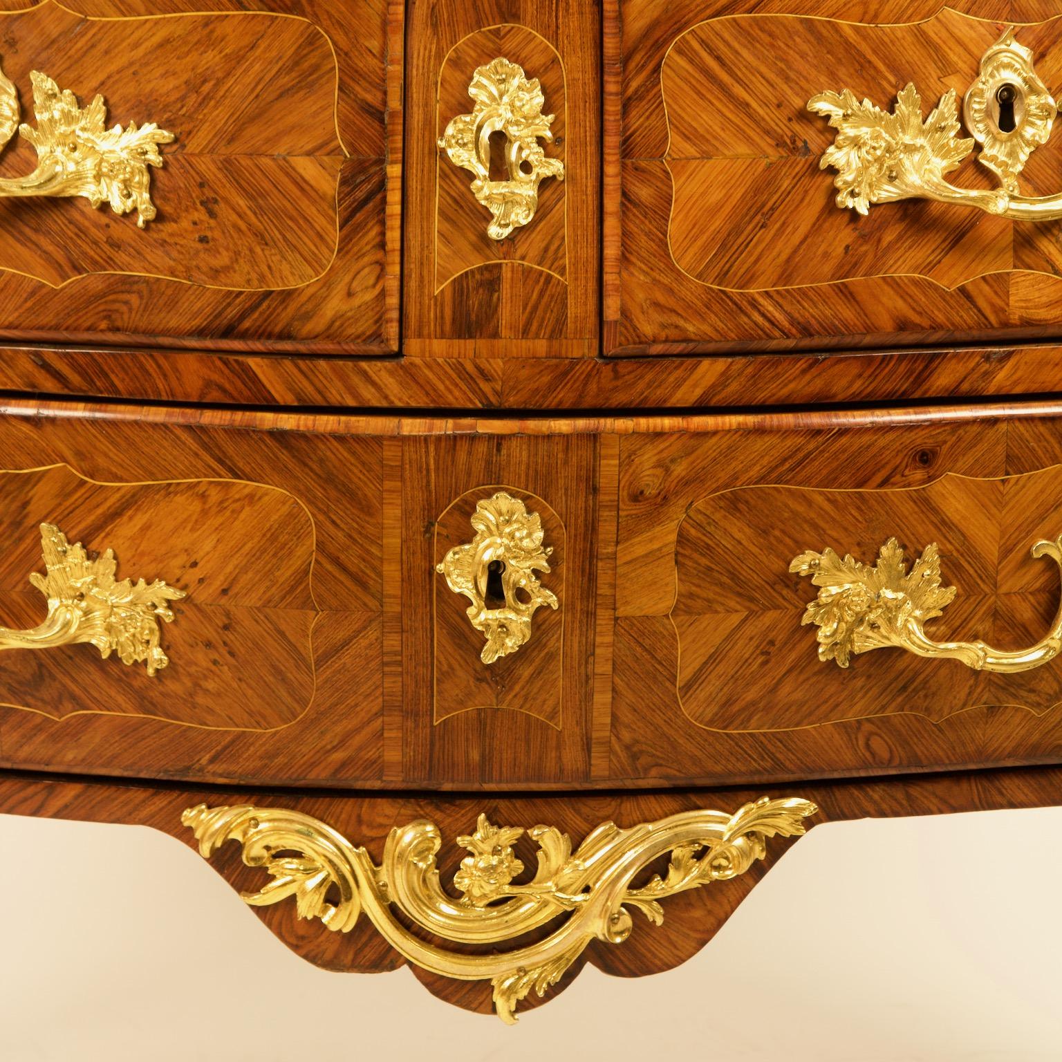 Gilt French 18th Century Louis XV Commode/Sauteuse, Stamped 
