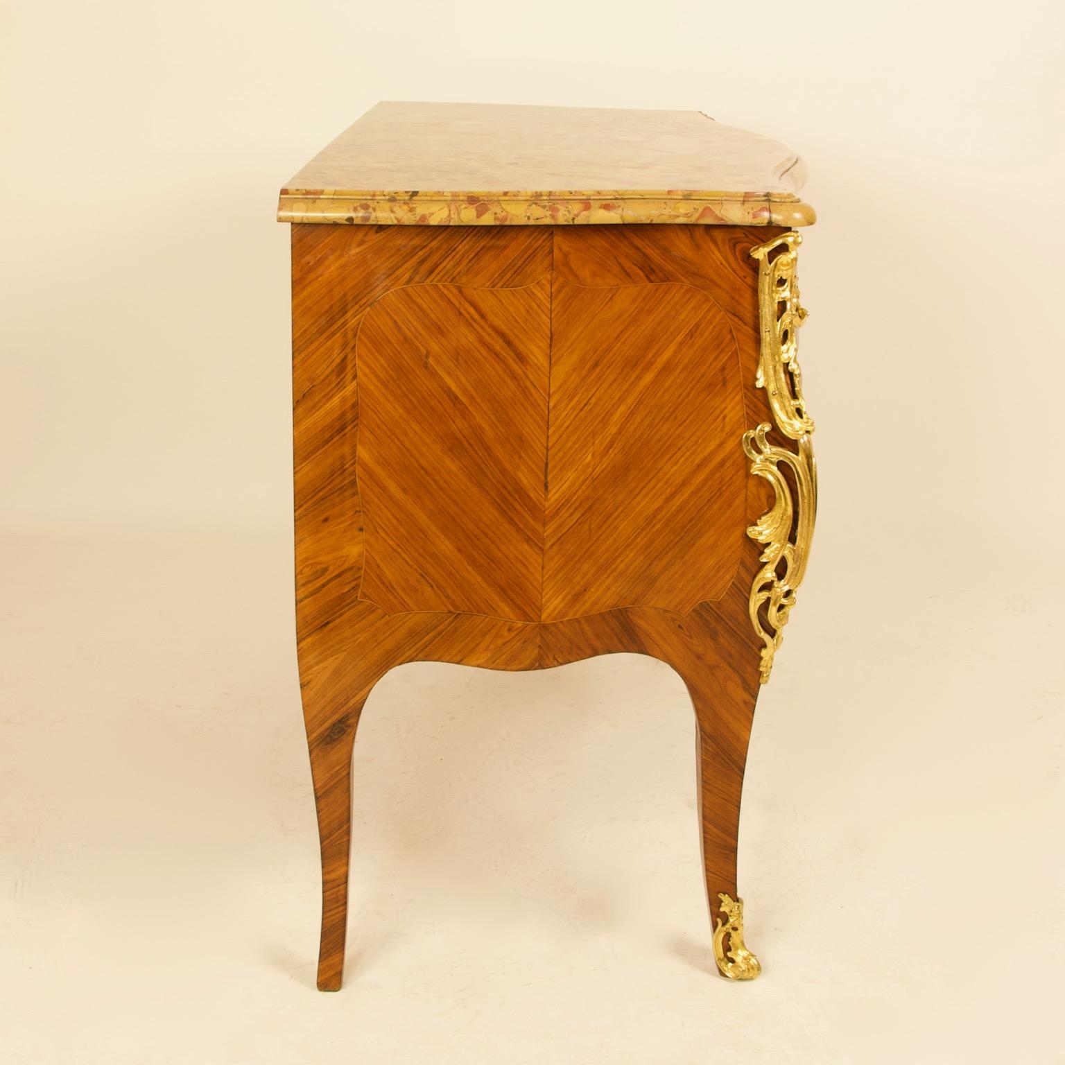French 18th Century Louis XV Commode/Sauteuse, Stamped 