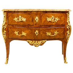 Antique French 18th Century Louis XV Commode/Sauteuse, Stamped "J.Birckle"