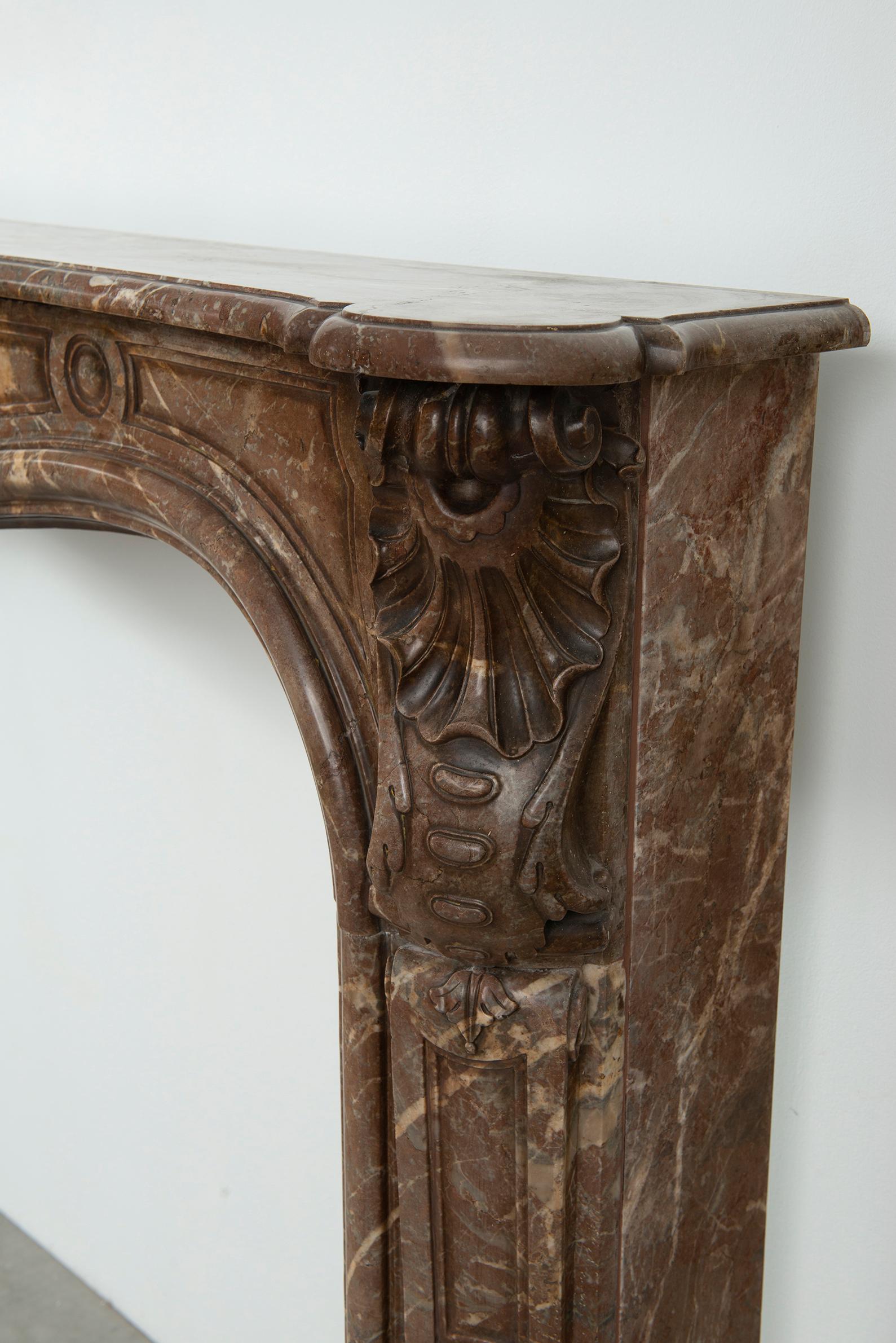 French 18th Century Louis XV Fireplace Mantel For Sale 9