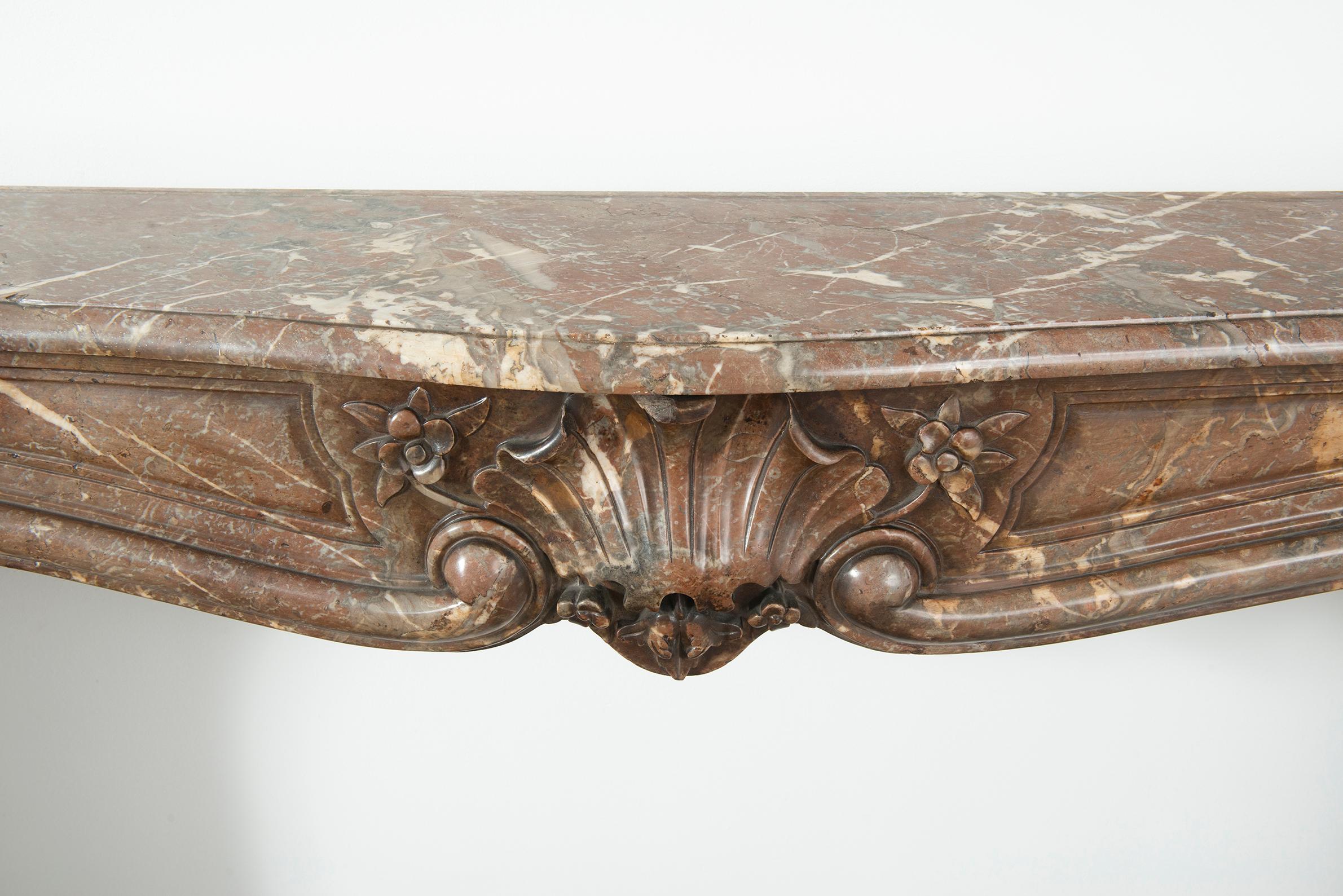 French 18th Century Louis XV Fireplace Mantel For Sale 10