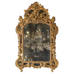 French 18th Century Louis XV Giltwood Mirror