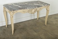 French 18th Century Louis XV Marble Top Console