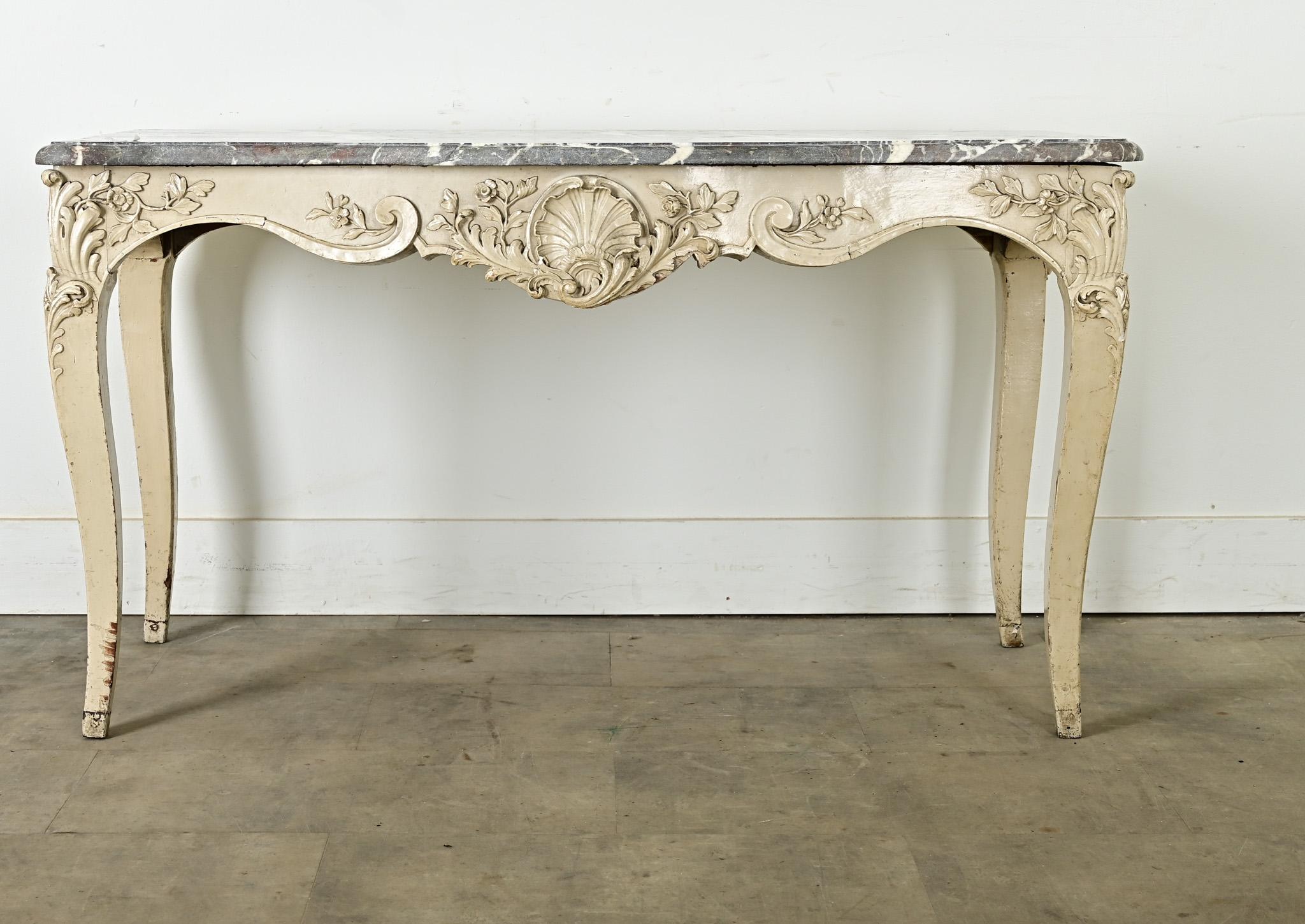 Other French 18th Century Louis XV Marble Top Console For Sale