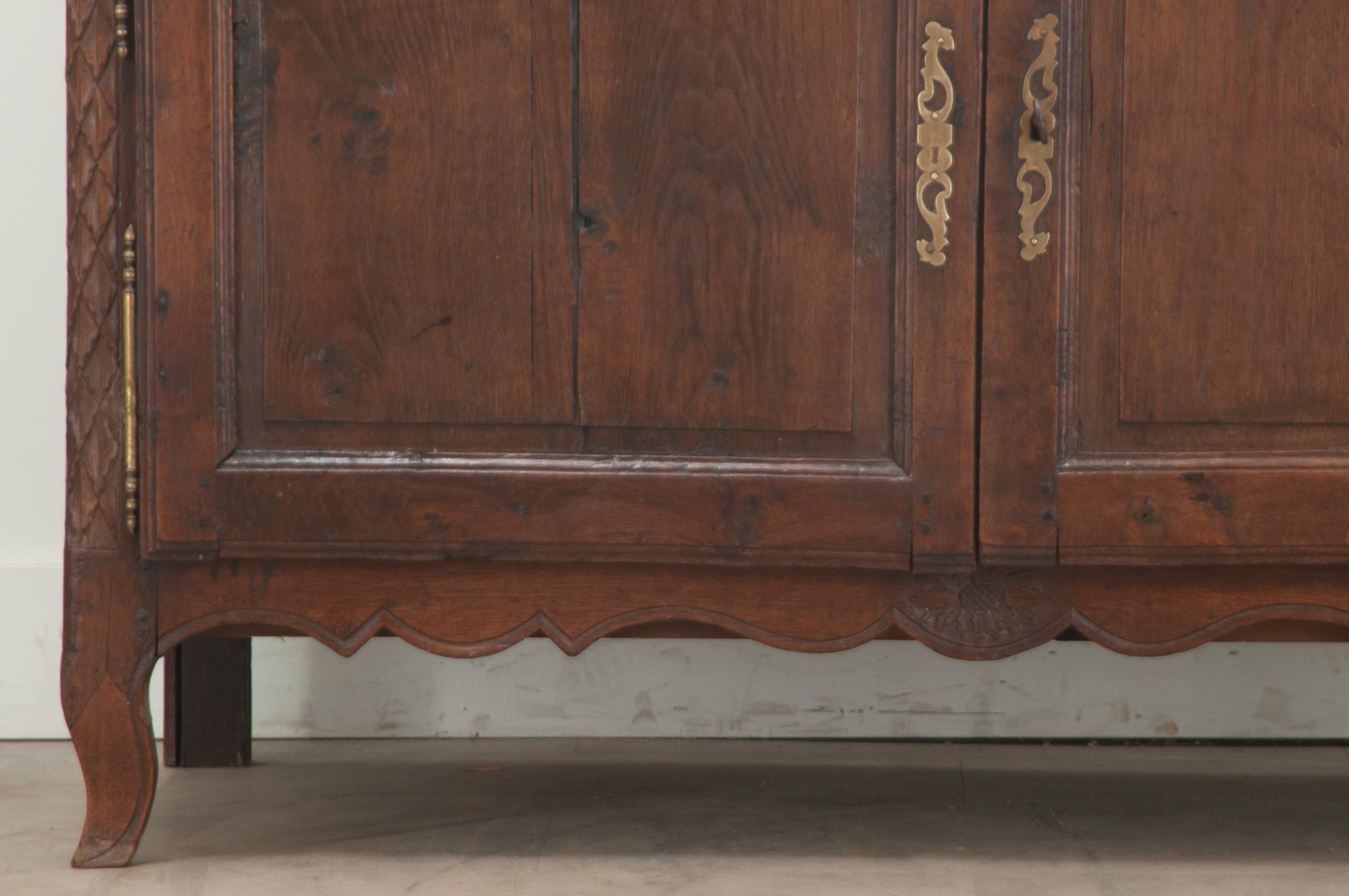 18th Century and Earlier French 18th Century Louis XV Oak Buffet