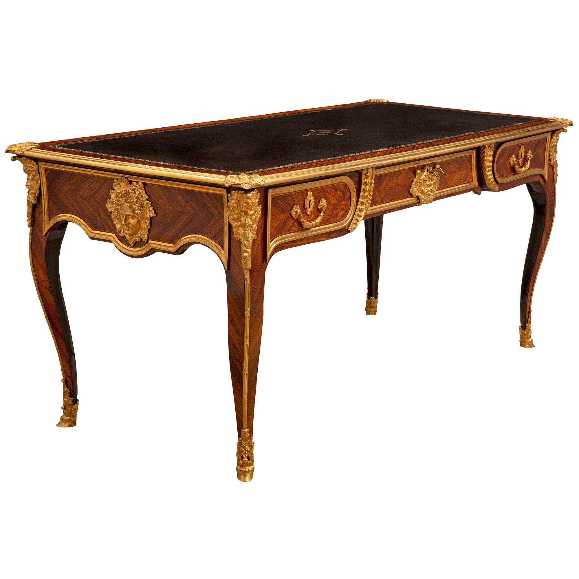18th Century and Earlier French 18th Century Louis XV Period Bureau Plat For Sale