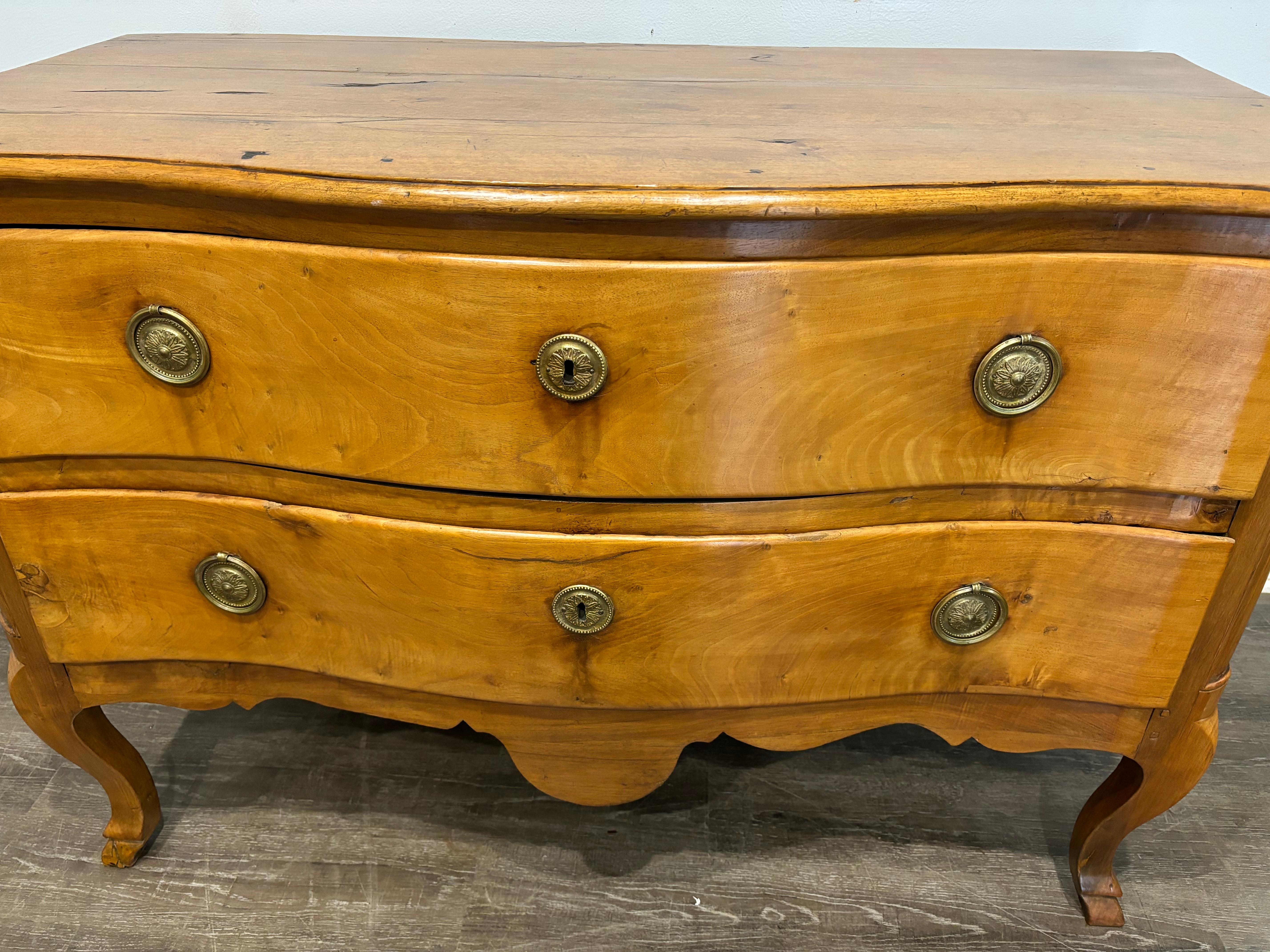 Walnut French 18th Century Louis XV Period Commode For Sale