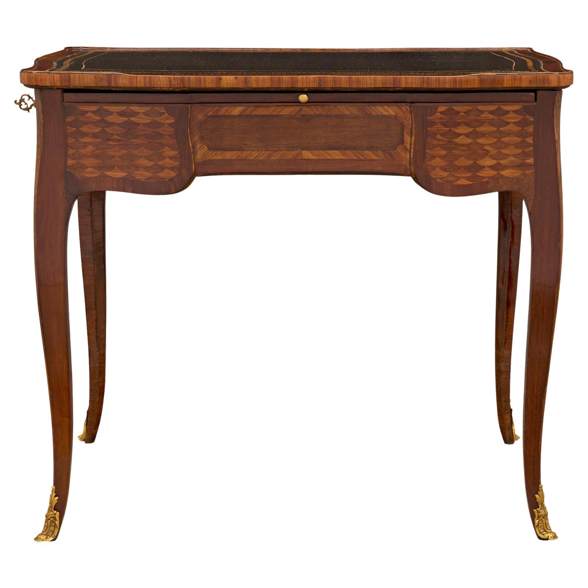 French 18th Century Louis XV Period Kingwood And Tulipwood Desk