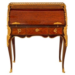 French 18th Century Louis XV Period Kingwood, Tulipwood and Ormolu Desk