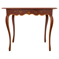 French 18th Century Louis XV Period Painted Side Table