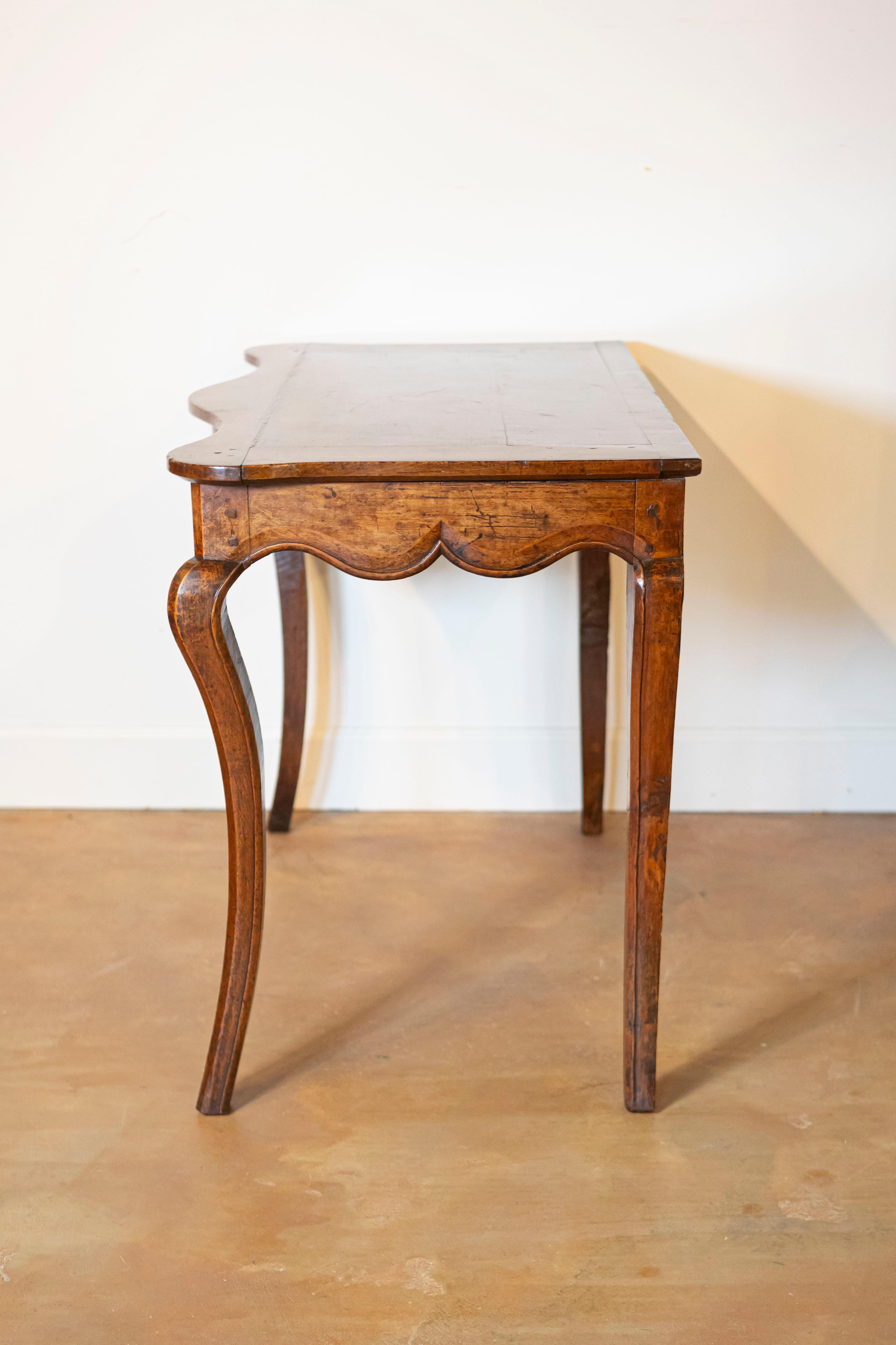 Wood French 18th Century Louis XV Period Provençale Console Table with Fleur-de-Lys For Sale