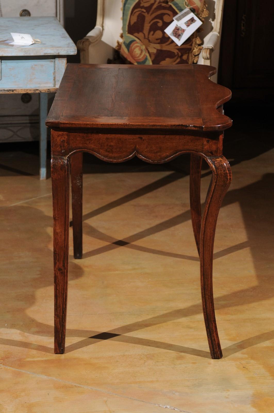 Wood French 18th Century Louis XV Period Provençale Console Table with Fleur-de-Lys