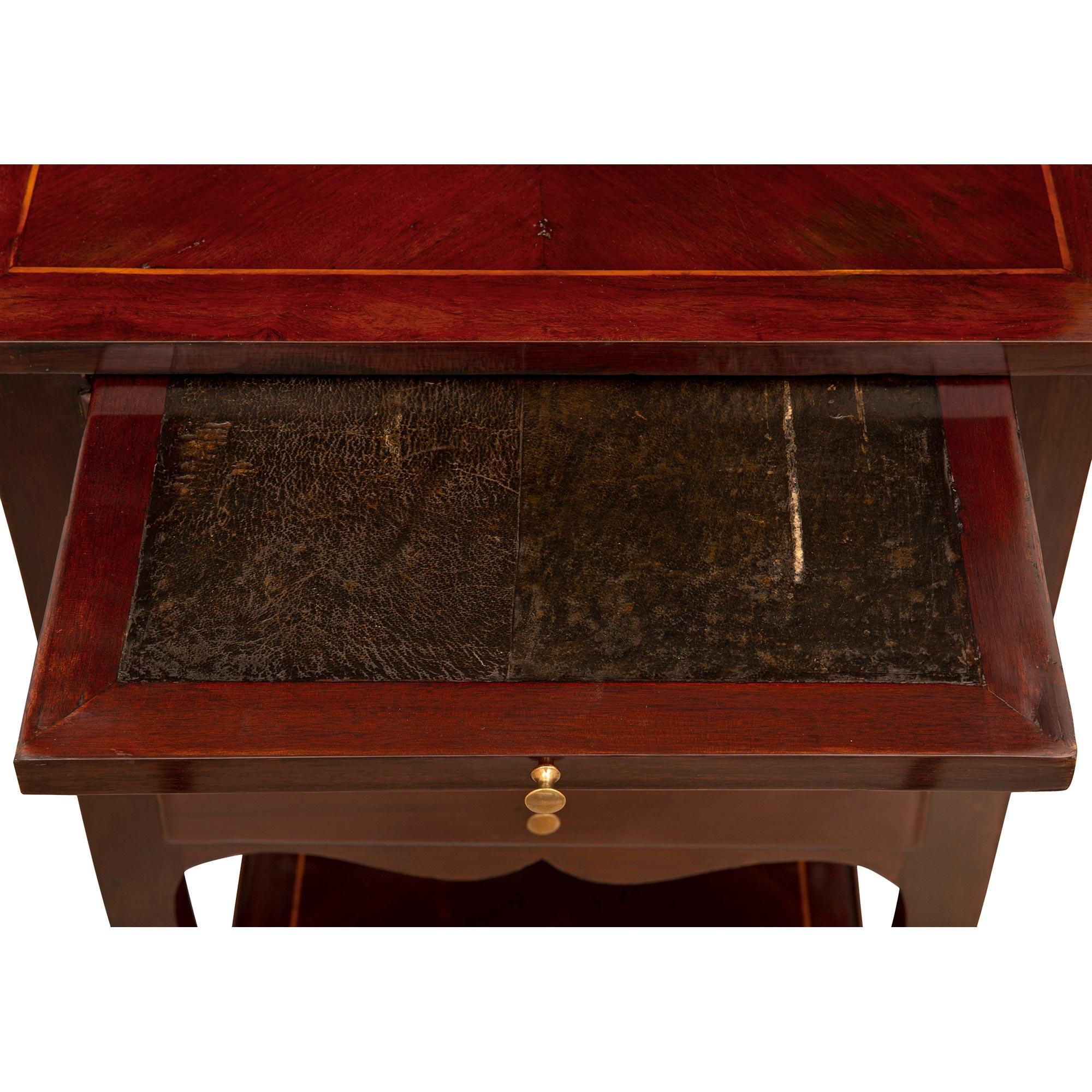 French 18th Century Louis XV Period Rosewood and Ormolu Side Table Circa 1750 For Sale 4