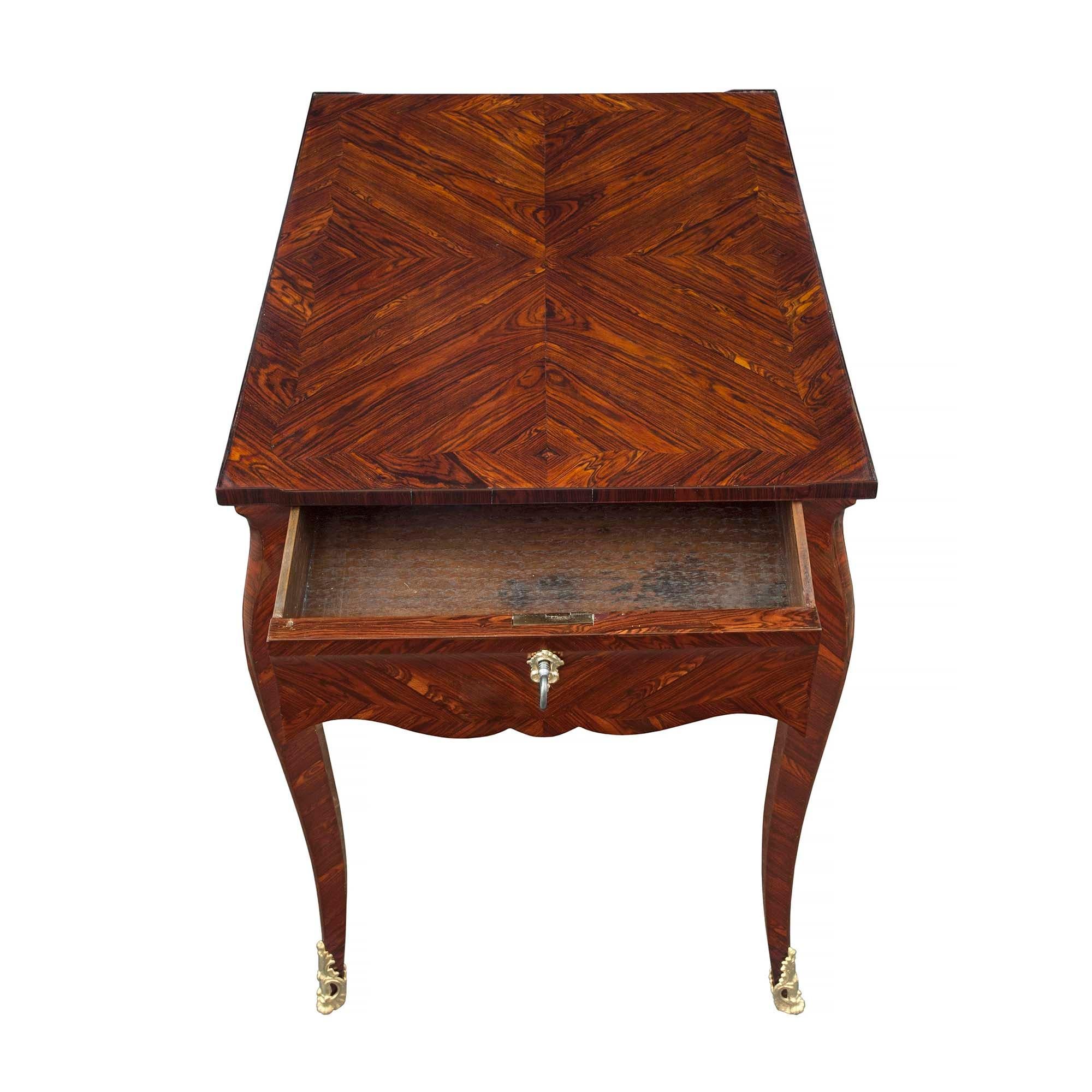 French 18th Century Louis XV Period Rosewood Side Table 1