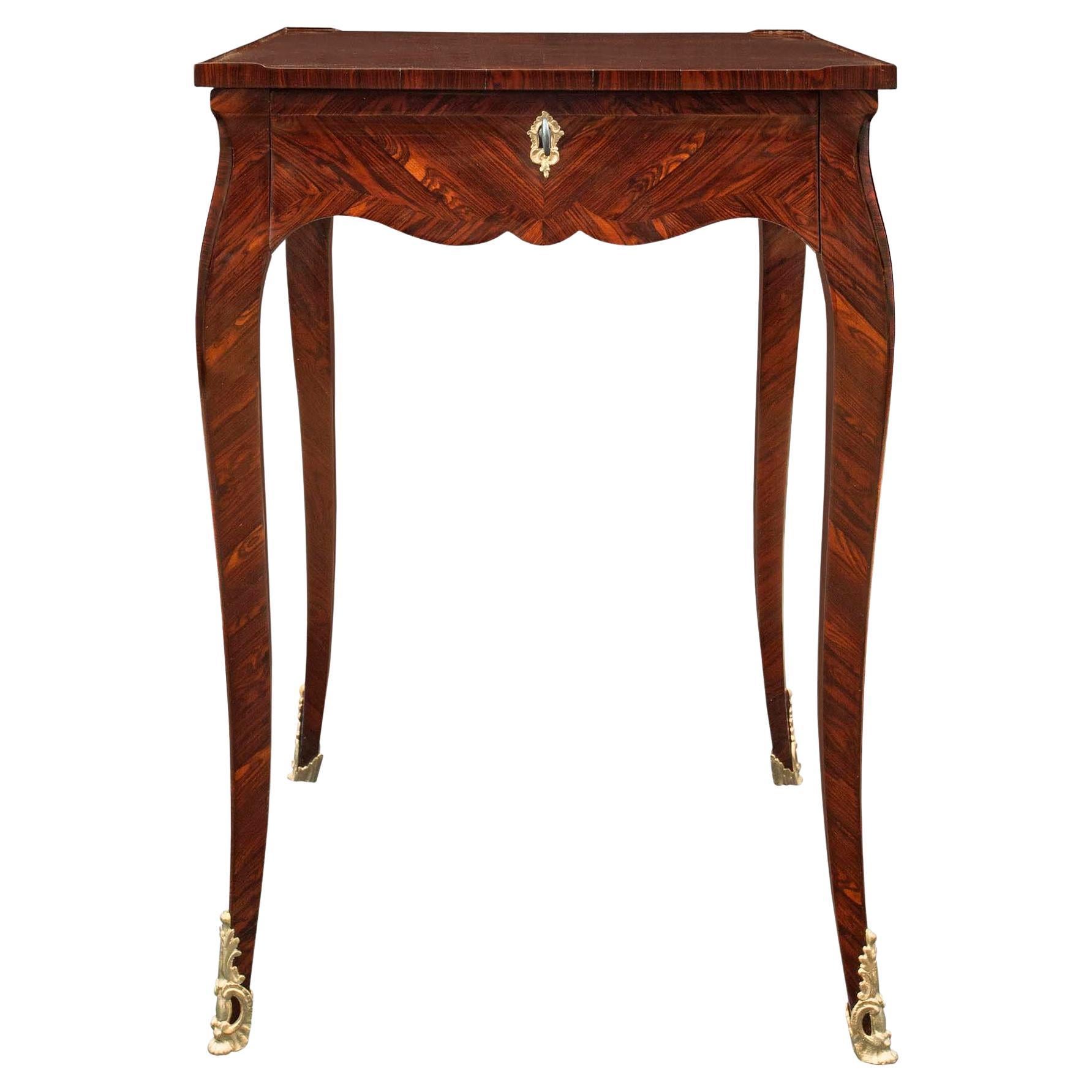 French 18th Century Louis XV Period Rosewood Side Table