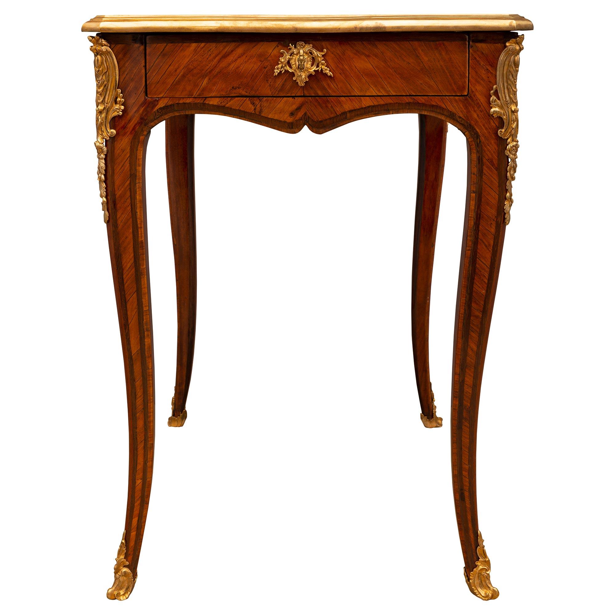 Ormolu French 18th Century Louis XV Period Side Table/Desk For Sale