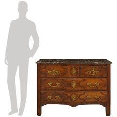 French 18th century Louis XV Period Walnut and Ormolu Commode